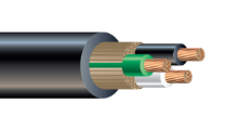 600V ROYAL® SOOW Cord Control with Black Jacket 90°C